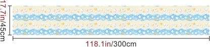 HOMETITUTE Starfish and Seashell Pattern Wallpaper Peel and Stick Self Adhesive - Image 2