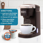 Maud's Decaf Medium Roast Coffee Pods, 18 ct, Decaffeinated Coffee in Recyclable Single Serve Pods – 100% Arabica Coffee, Compatible with Keurig K Cups Maker