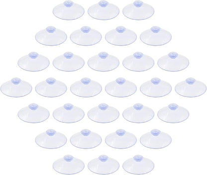 30 Pack Glass Table Suction Cups - 45mm Rubber Suckers by Qjaiune