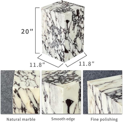 Luxury Marble Side Table, Square End Table - Image 2