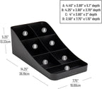 Mind Reader Cup and Condiment Station, Countertop Organizer, Coffee Bar, Kitchen, Stirrers, 7.25"L x 15.5"W x 5.25"H, Black