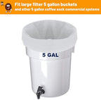 100 Pack Cold Brew Coffee Filters, 20" X 20" Commercial Cold Brew Filters, Filter Bag for Brew Up To 5 LBS Coffee, 5 Gallon Coffee Filter