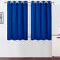 Blackout Curtains 66 x 54 Inch Long Royal Blue Curtains Set of 2 Panels Room by Lemomo