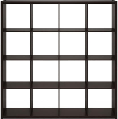 Furinno Cubicle Book Shelf, 16-Cube Bookshelf, Extra Thick Frame Reversible - Image 9