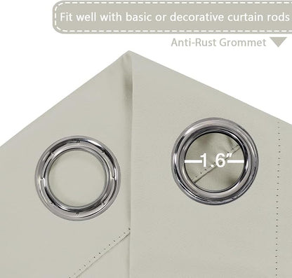 H.VERSAILTEX Blackout Patio Curtains 100 x 96 Inches - Image 3