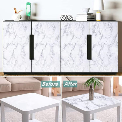 Arthome White Marble Contact Paper - Image 5