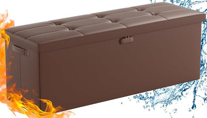 ENGPOW Storage Ottoman, Fireproof Folding Bench - Image 10