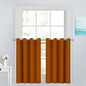 Yakamok Burnt Orange Room Darkening Window Curtains 52x36 Inch by Yakamok