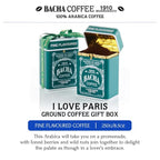 Bacha Coffee | I Love Paris Fine Flavoured Signature Nomad Collection, 100% Arabica Specialty Coffee, Ground Beans, Medium Roast, 250g
