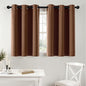 MIULEE Blackout Curtains for Bedroom 2 Panels 40 x 36 Inch Long Mocha Brown | by MIULEE