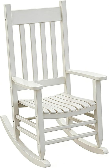 Oversized Outdoor Wooden Rocking Chair by Unknown