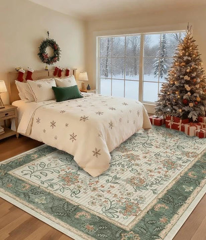 GarveeHome 8x10 Sage Green Washable Area Rug Living Room Bedroom Non Slip | - Image 3