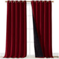 NICETOWN Cold Blocking 100% Blackout Curtains, Durable and Soft Black Lined by NICETOWN