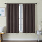 Simplebrand Ava Chocolate Short Blackout Curtains by Simplebrand