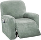 H.VERSAILTEX 4-Pieces Recliner Chair Covers Velvet Stretch Reclining Couch by HVERSAILTEX