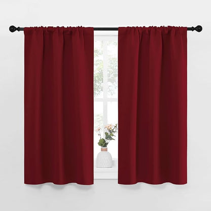 NICETOWN 40inch Curtains for Small Windows, Thermal Insulated Privacy Short by NICETOWN