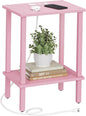 TUTOTAK End Table with Charging Station, Small Side Table with Outlets by ChoosetutotakFurnitureBuildYourCozyHome