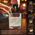 Brew Glitter Iridescent Gold Edible Drink Glitter 1x 4g Jar for Cocktails, Beer, & Beverages