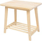 Nordic Style Solid Wood Bedside Table Shelf Small Sofa Corner Tea Table Living by TOBBOMEY