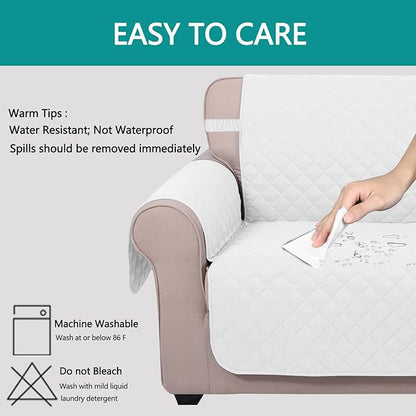 U-NICE HOME 4 Seater Sofa Cover 91''Large Couch Cover, Pet Friendly, Elastic - Image 5