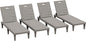 Greesum Outdoor Chaise Lounge Chairs Set of 4 by BuynowfromGreesum