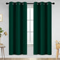 Yakamok Room Darkening Curtains 42x72 inch Length Dark Green-Living Room | 2 by Yakamok