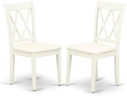 East West Furniture CLC-LWH-C Clarksville Kitchen Dining Chairs by EastWestFurniture
