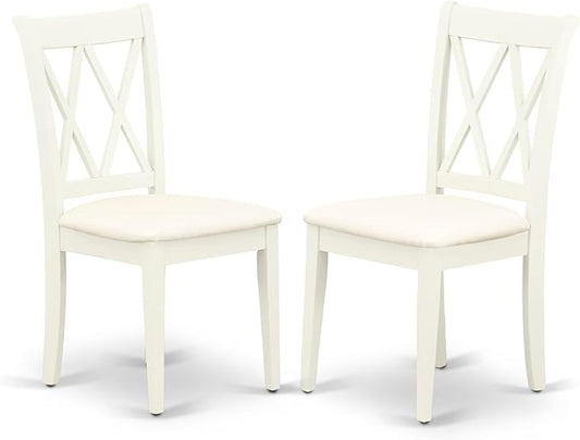 East West Furniture CLC-LWH-C Clarksville Kitchen Dining Chairs by EastWestFurniture