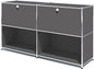 Metal Sideboard with 2 Flap Doors, DIY Modern Home Furnishing, Foyer by SIMPLINK
