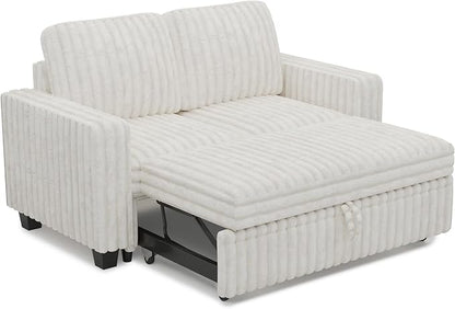 Belffin Corduroy Sectional Sleeper Sofa - Image 9