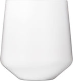 Drinique Unbreakable Stemless Wine Glasses (Set of 4) 12oz Tritan Plastic Stemless Glassware for Indoor or Outdoor Use - White