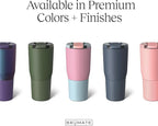 BrüMate Nav 25oz 100% Leak Proof Insulated Travel Tumbler with Magnetic BevLock™ Lid - Double Wall Cup-Holder Friendly Stainless Steel Mug (Neon Pink)