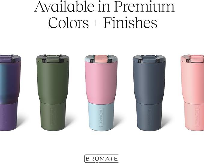 BrüMate Nav 25oz 100% Leak Proof Insulated Travel Tumbler with Magnetic BevLock™ Lid - Double Wall Cup-Holder Friendly Stainless Steel Mug (Onyx Leopard)