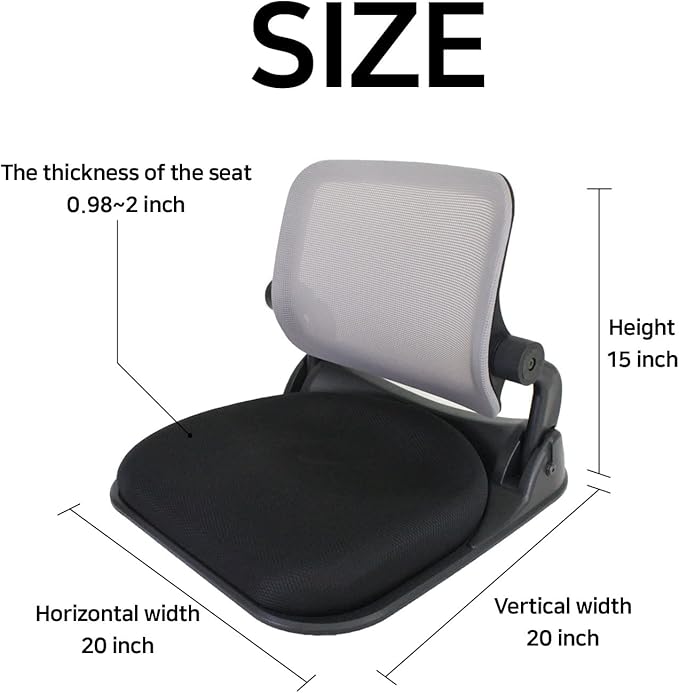 Patented Floor Chair with Back Support - Image 3