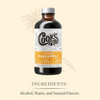 Cook's, Pineapple Flavoring for Baking, Candies, Cakes, Smoothies, Beverages, 16 oz