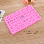 3D Pearl Knit Rope Silicone Mold Fondant Mould Cake Border Decorating Molds Gumpaste Kitchen DIY Baking Decorating Cake Tools Hot