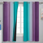 Ombre Teal and Purple Blackout Curtains by ESTELARTEXTILER