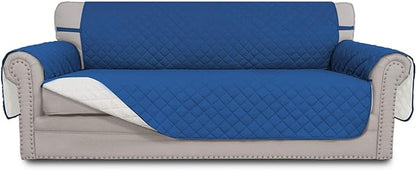 Easy-Going Reversible Couch Cover, 4 Seater Sofa, XX-Large Sofa, Water by Easy-Going