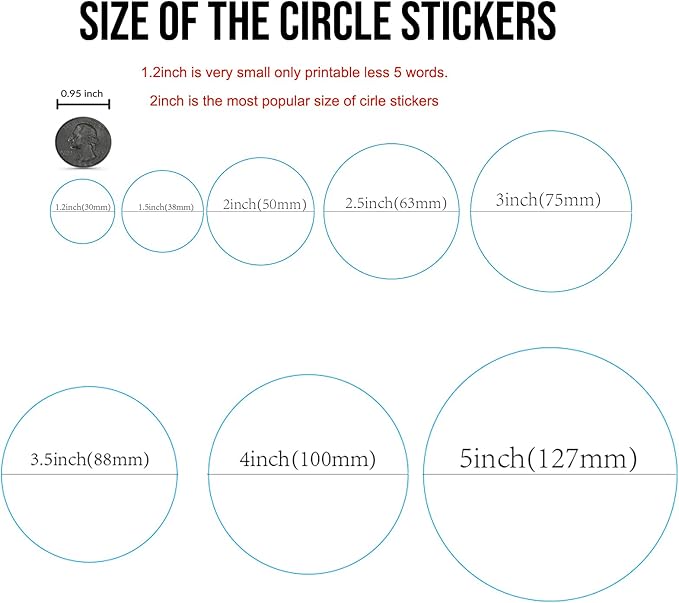 Custom Stickers Kraft Paper Labels Personalized Withe Text, Business Logo Customized Food Jars Labels Bakery Label Sticker Package Favor Canning Circle 100pcs (Style 13)