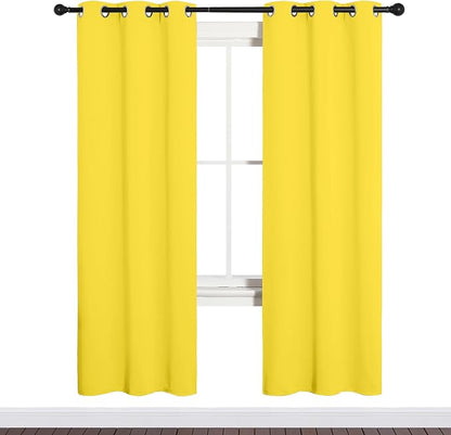 NICETOWN Bedroom Curtain Panels Draperies, Thermal Insulated Solid Grommet - Image 2