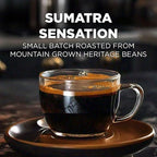 Maud's Sumatra Coffee Pods, 100 ct, Dark Roast Coffee in Recyclable Single Serve Pods – 100% Arabica Coffee, Compatible with Keurig K Cups Maker