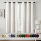 MIULEE Blackout Curtains for Bedroom 2 Panels 29 x 40 Inch Long Ivory | Thermal by MIULEE