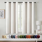 MIULEE Blackout Curtains for Bedroom 2 Panels 40 x 63 Inch Long Ivory | Thermal by MIULEE