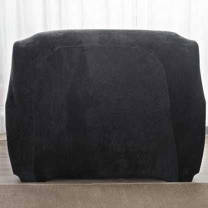 vctops 1-Piece Velvet Plush Stretch Chair Sofa Slipcover Soft Fuzzy Fluffy - Image 5