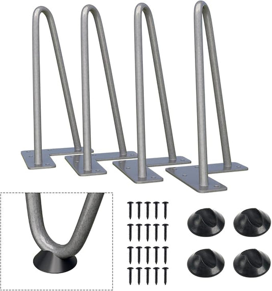 SMARTSTANDARD 8 Inch Heavy Duty Hairpin Furniture Legs, Metal Home DIY Projects by SMARTSTANDARD