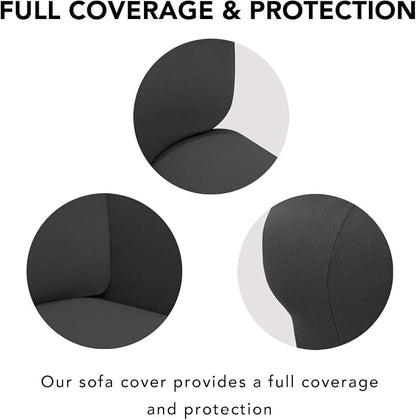 PureFit Super Stretch Sofa Slipcover – Spandex Non Slip Soft Couch Sofa Cover - Image 4