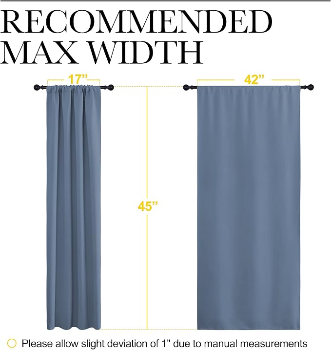 NICETOWN Blackout Curtains for Bedroom, Window Treatment Energy Saving Thermal - Image 7