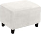Ottoman Cover, Stretch Rectangle Velvet Ottoman Slipcovers of Foot Stool by LiveGo