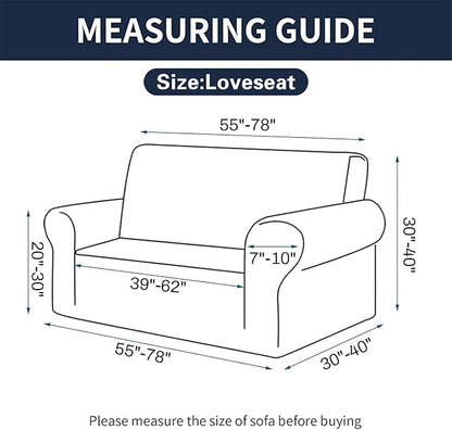 Cupuamon 2026 New Stretch Loveseat Sofa Slipcovers Couch Cover - Image 2
