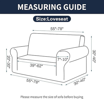 Cupuamon 2026 New Stretch Loveseat Sofa Slipcovers Couch Cover - Image 2